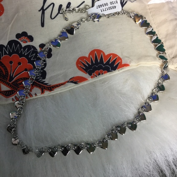 Free People Jewelry - NWT Silver Amore Charm Necklace